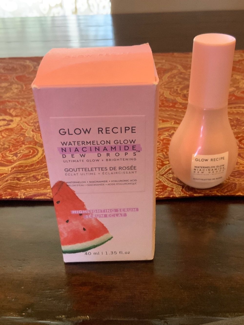 Glow Recipe Watermelon Glow Niacinamide Dew Drops Serum 40ml New in Box, msrp$36